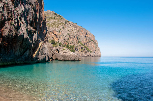 Beach Sa Calobra, Mallorca, Spain - Фото, изображение
