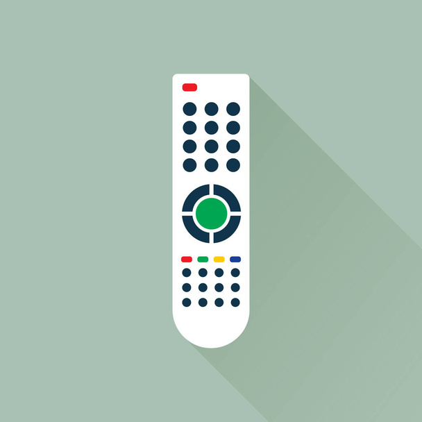 TV távirányító lapos ikon - Vektor, kép