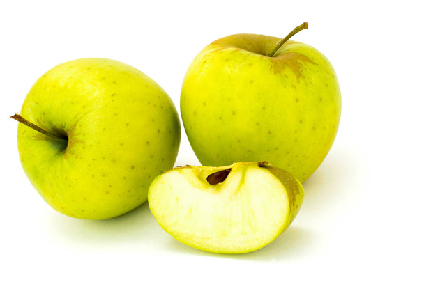 Manzana verde aislada sobre un blanco
 - Foto, Imagen