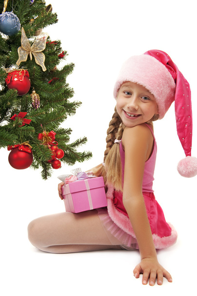 Happy Santa girl - Foto, immagini