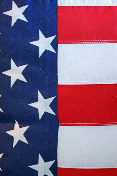 Detailní záběr na americkou vlajku - Fotografie, Obrázek