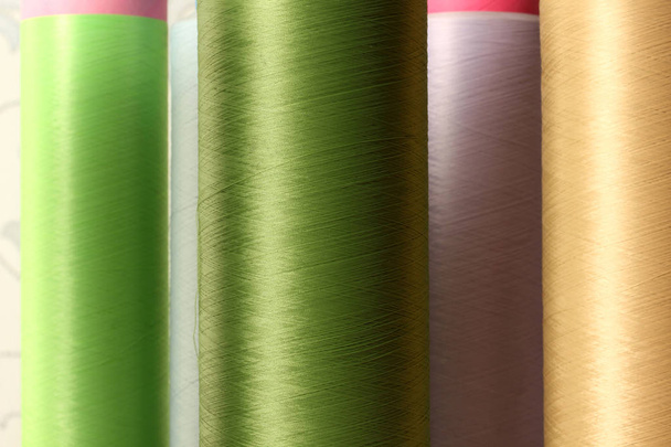 Color sewing threads background - Photo, Image
