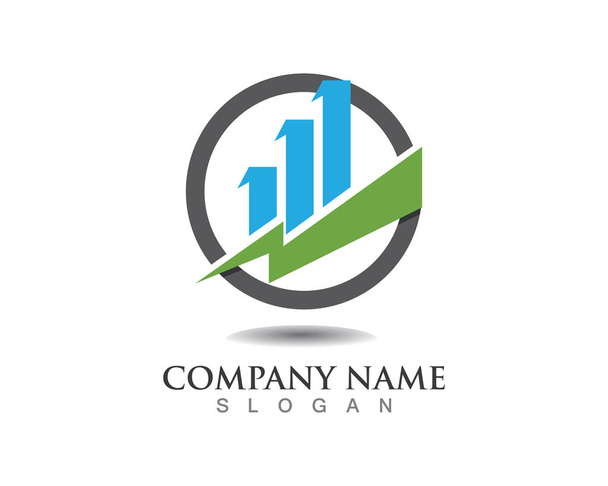 Logo du financement des entreprises - illustration vectorielle du concept - Vecteur, image