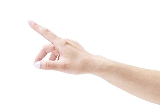 samice je ruka se vztyčeným prstem - Fotografie, Obrázek