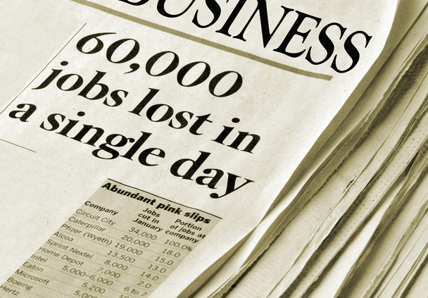 Zestigduizend banen verloren gaan in een enkele dag - Foto, afbeelding