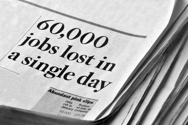Soixante mille emplois perdus en une seule journée
 - Photo, image