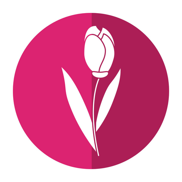feuille de tulipe ombre florale naturelle
 - Vecteur, image