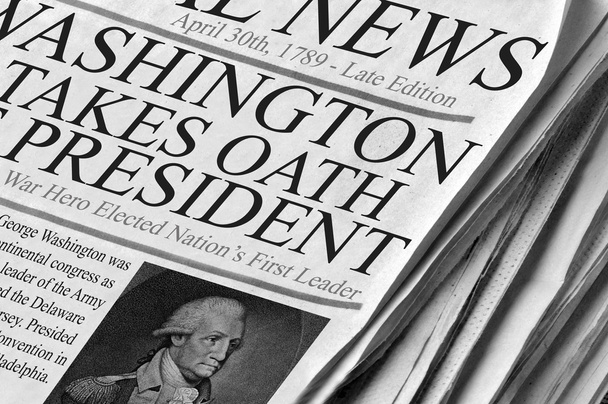 George Washington veszi eskü - Fotó, kép