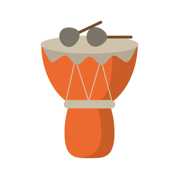 tambor djembe percusión africana
 - Vector, imagen