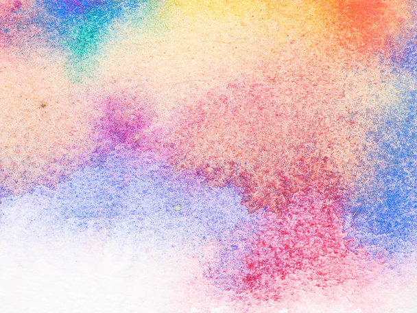 Barvy a textury ručně malované akvarel na papíře - Fotografie, Obrázek