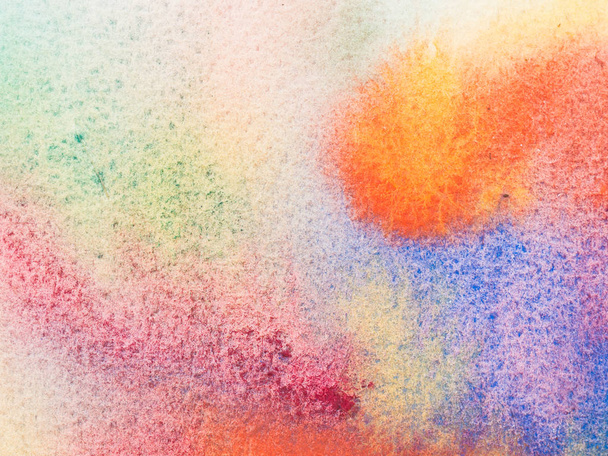 Color and texture of hand painted watercolor on paper - Zdjęcie, obraz