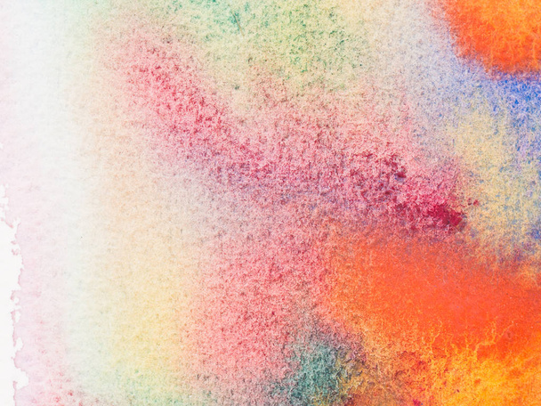 Color and texture of hand painted watercolor on paper - Foto, Bild