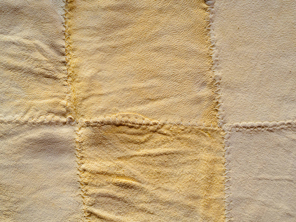 抽象的な黄色ソフト合成皮革シャモアのテクスチャ背景 - 写真・画像