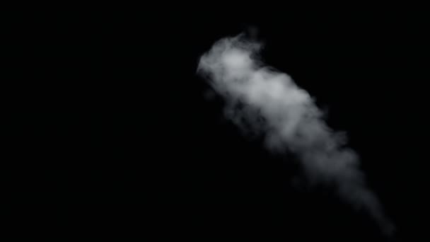Tűz füst a fekete háttér - Felvétel, videó