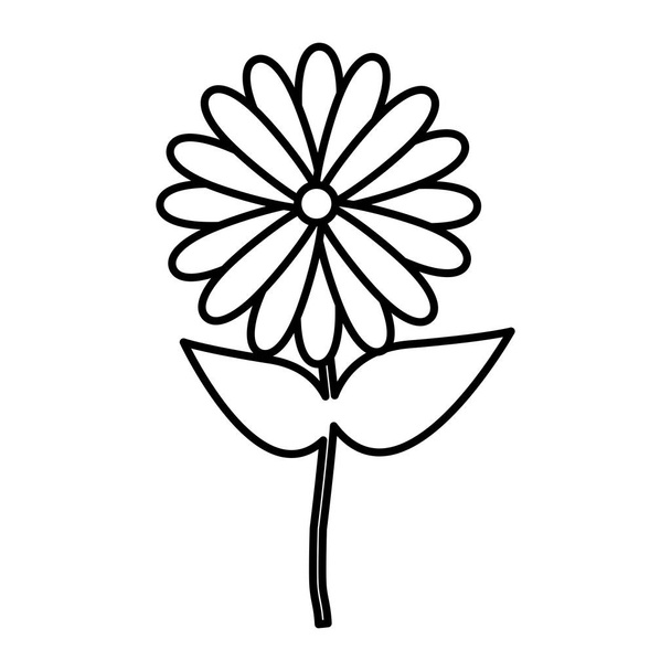 bloemen pictogram stock beeld - Vector, afbeelding