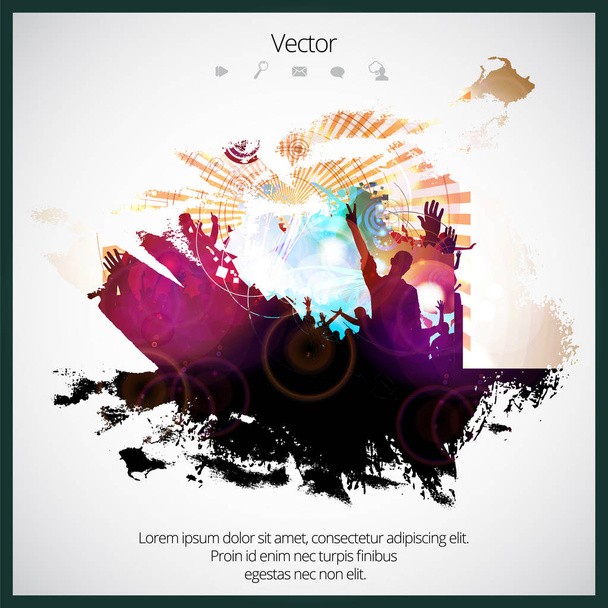 Cartel del partido ilustración
 - Vector, Imagen