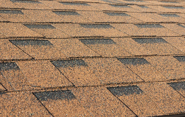  Close up on Roof Shingles - Roofing Construction. - Photo, Image