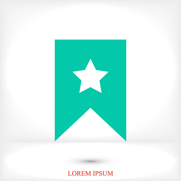 star on flag icon - Vecteur, image