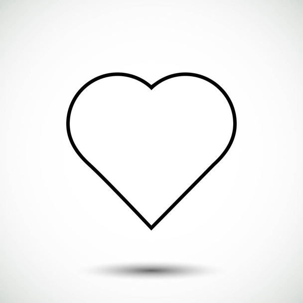 heart card icon - Wektor, obraz