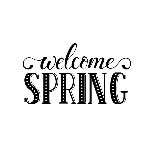 Spring time wording - Vektor, Bild
