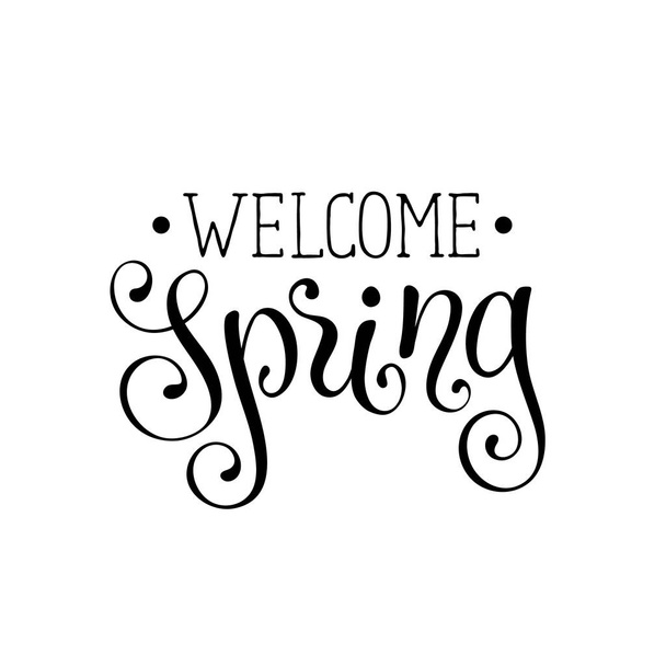 Spring time wording - Vektor, Bild
