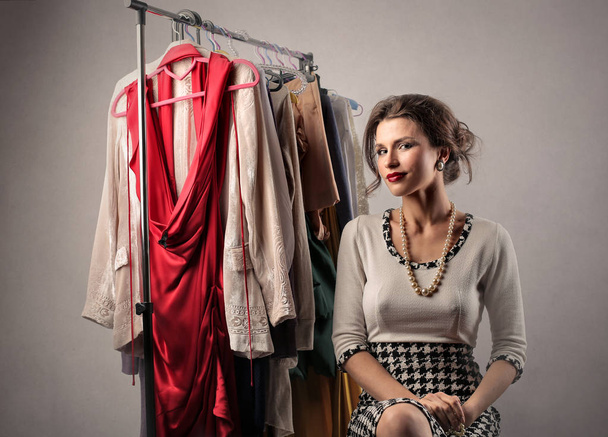 Stylist and her clothes - Valokuva, kuva