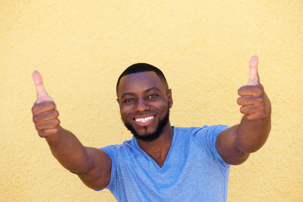 happy man with thumbs up - Photo, Image