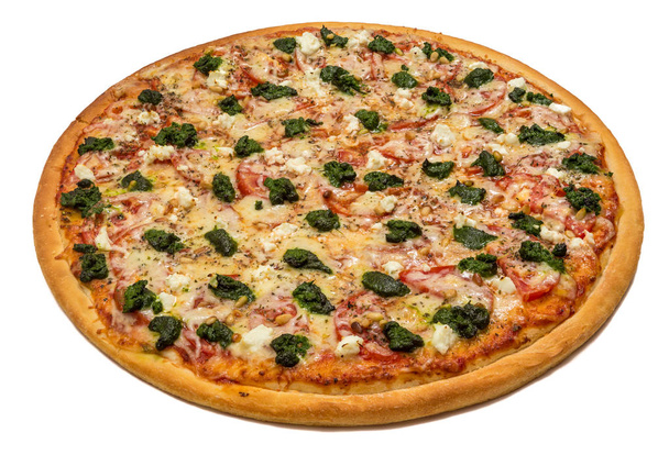 Fatia de pizza e pizza
 - Foto, Imagem
