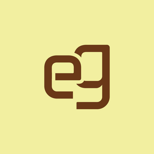 Připojení logo s písmeny Eg - Vektor, obrázek