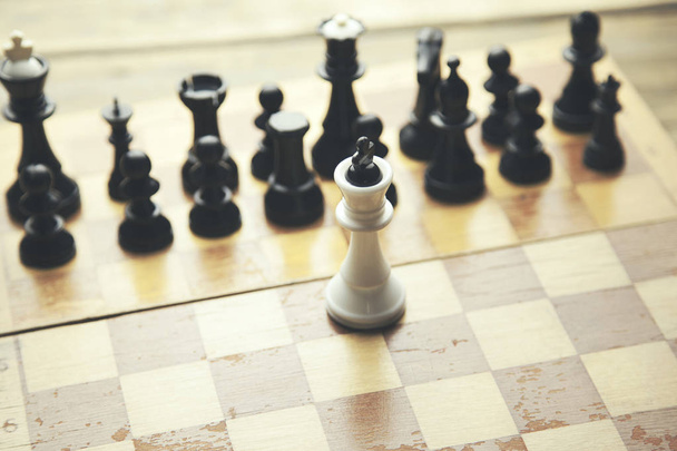 chess pieces on the board - Φωτογραφία, εικόνα