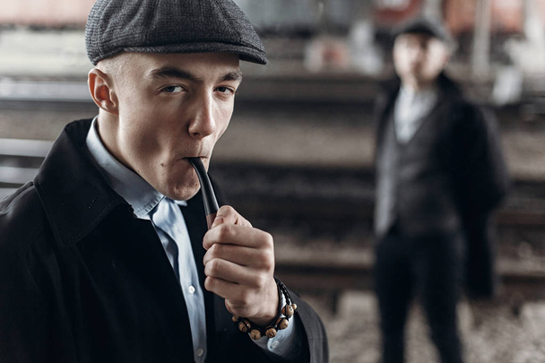  men smoking.and posing - Fotografie, Obrázek