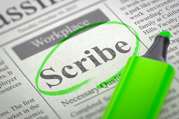 Scribe Join Our Team. 3D. - Photo, Image