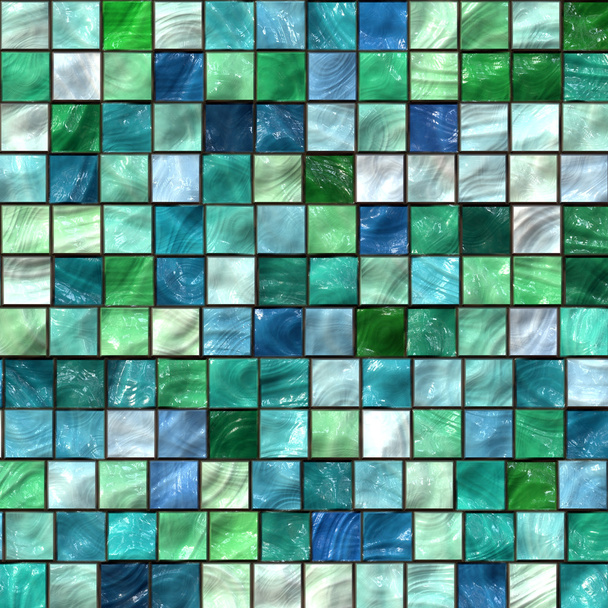 Zielona mozaika tekstura - Zdjęcie, obraz