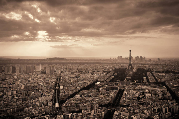 Θέα στον τελευταίο όροφο στην πόλη Παρίσι - Φωτογραφία, εικόνα