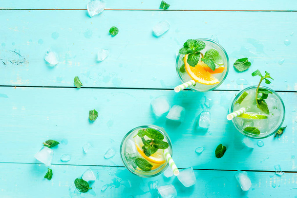 Selection of summer refreshing cocktails - 写真・画像