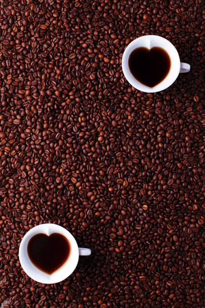 Srdce ve tvaru šálky s kávou - Fotografie, Obrázek