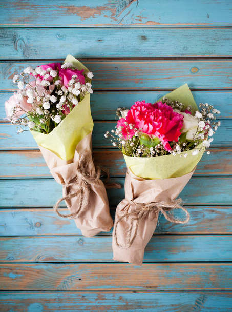 Mini flowers bouquets - Фото, зображення
