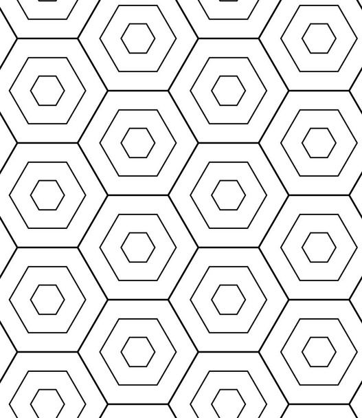 Seamless pattern with hexagons. - Vector, Image
