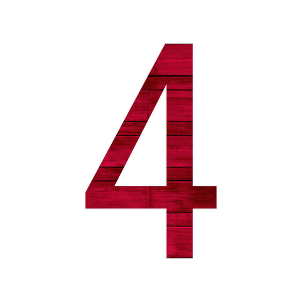 Číslo 4 (čtyři) abeceda - Fotografie, Obrázek
