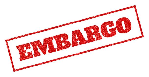 Embargo Rubber Stamp - Διάνυσμα, εικόνα
