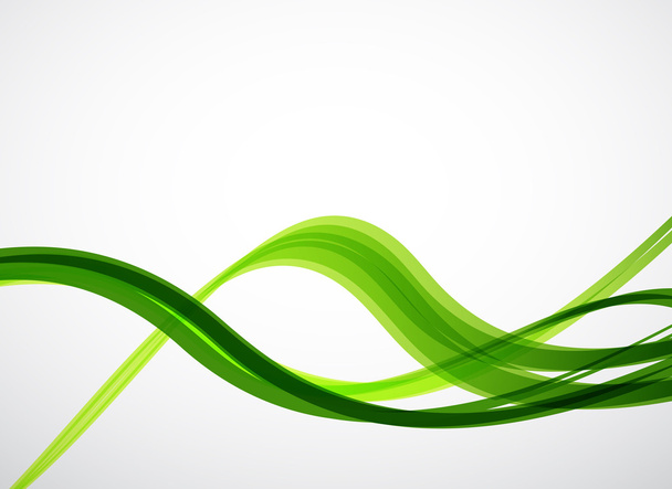 Líneas verdes. Fondo de vector abstracto - Vector, Imagen