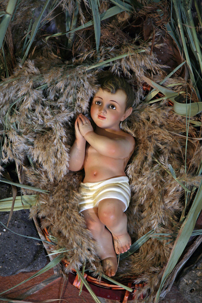 Un enfant Jésus figure sur Noël
 - Photo, image