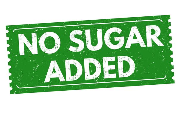 No sugar added sign or stamp - Vector, Image