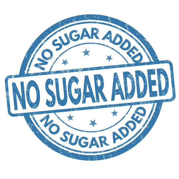 No sugar added sign or stamp - Vector, Image