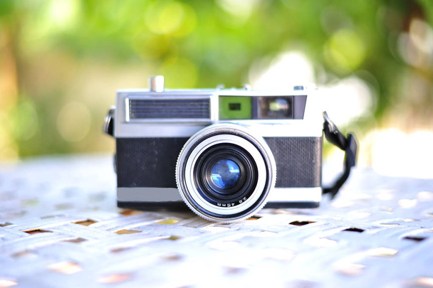 the old retro vintage of rangefinder film camera style  - Photo, Image