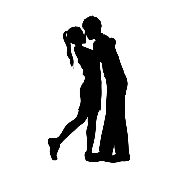 people in love couple icon - Vector, Image
