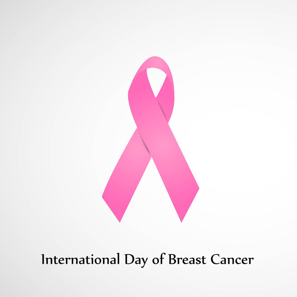 ilustracja międzynarodowego dnia piersi Rak tła - Wektor, obraz
