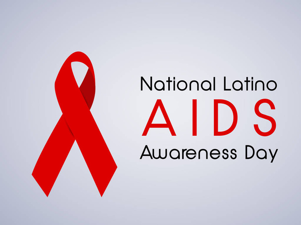 illustration of National Latino AIDS Awareness Day Background - Vector, Image