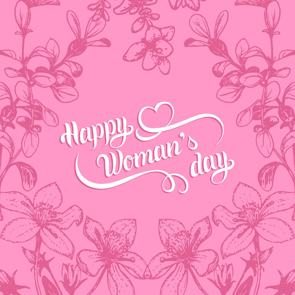 Women Day Card  - Vector, Imagen