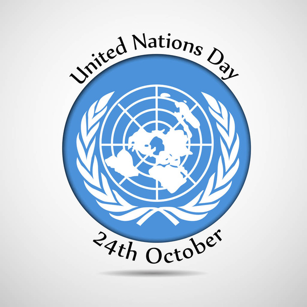 ілюстрація фон день організації Об'єднаних Націй - Вектор, зображення